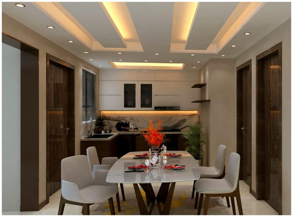 Dining Room Interior Design - DR001 - inHouseInterior.com