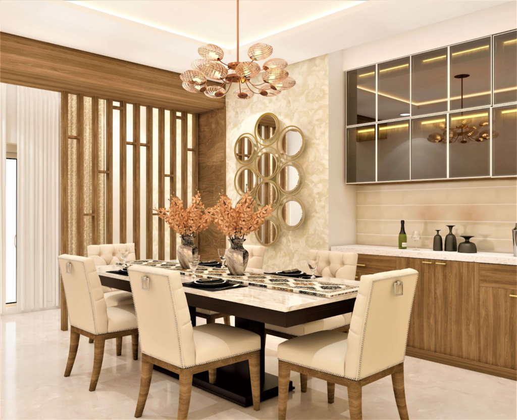 Spacious Dining Room Interior Design - DR005 - inHouseInterior.com