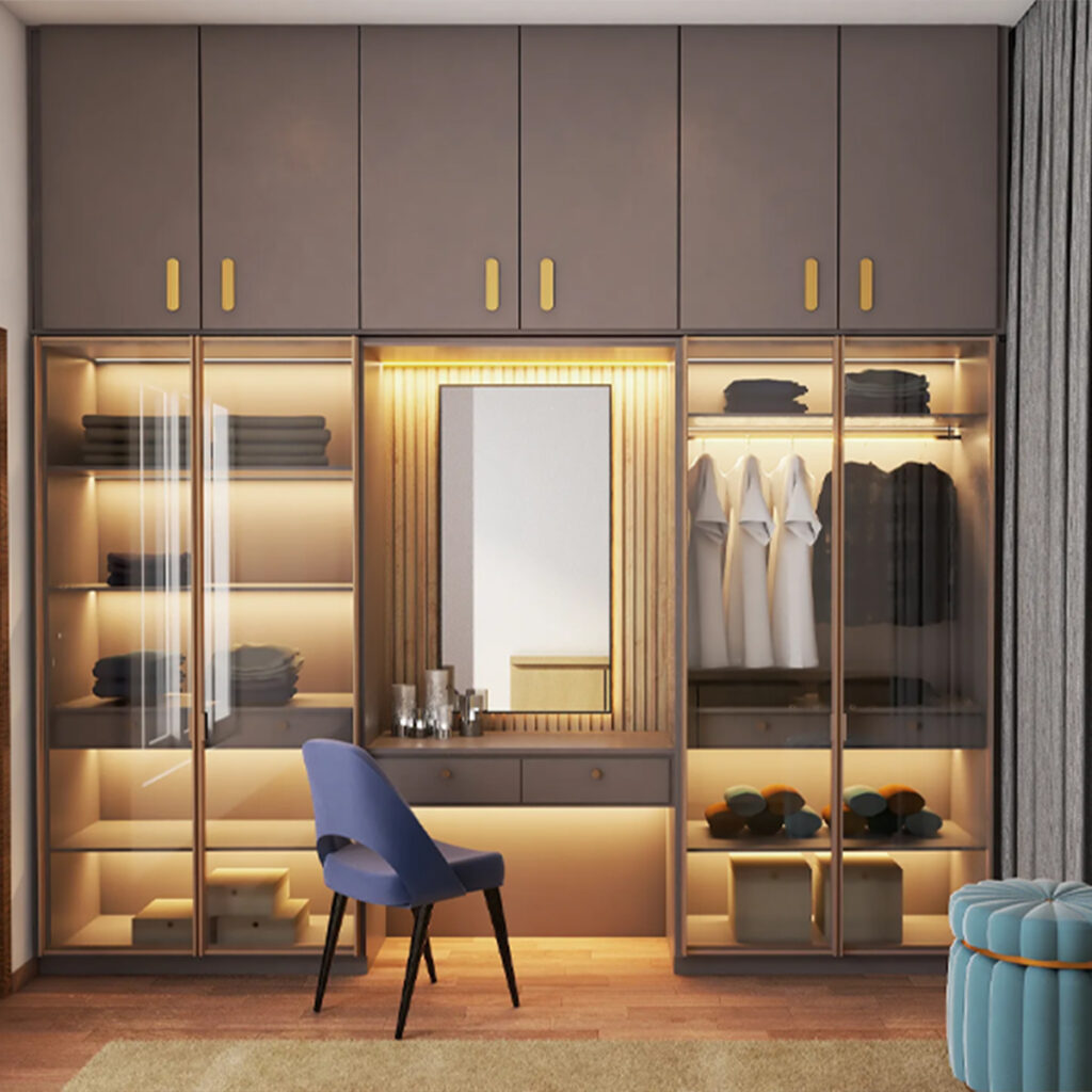 WRDB011 - Best Modular Wardrobe Interior Design - inhouseinterior.com